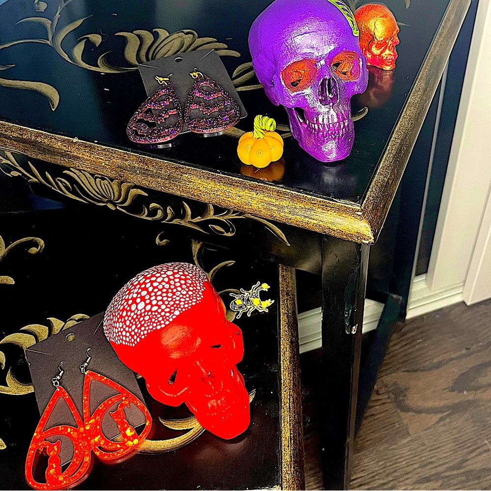 Custom made skull art💀🎨🖌️